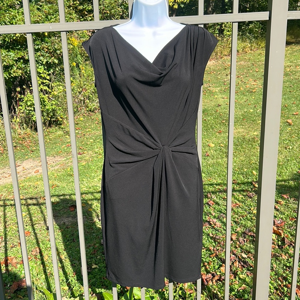 Michael Michael Kors Black Twist Waist Short Sleeve Dress Size XS